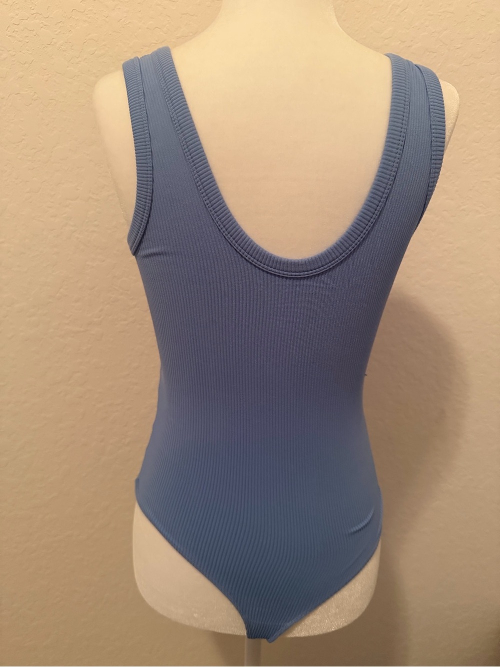 Abercrombie Light Blue Ribbed Bodysuit - Picture 3 of 4